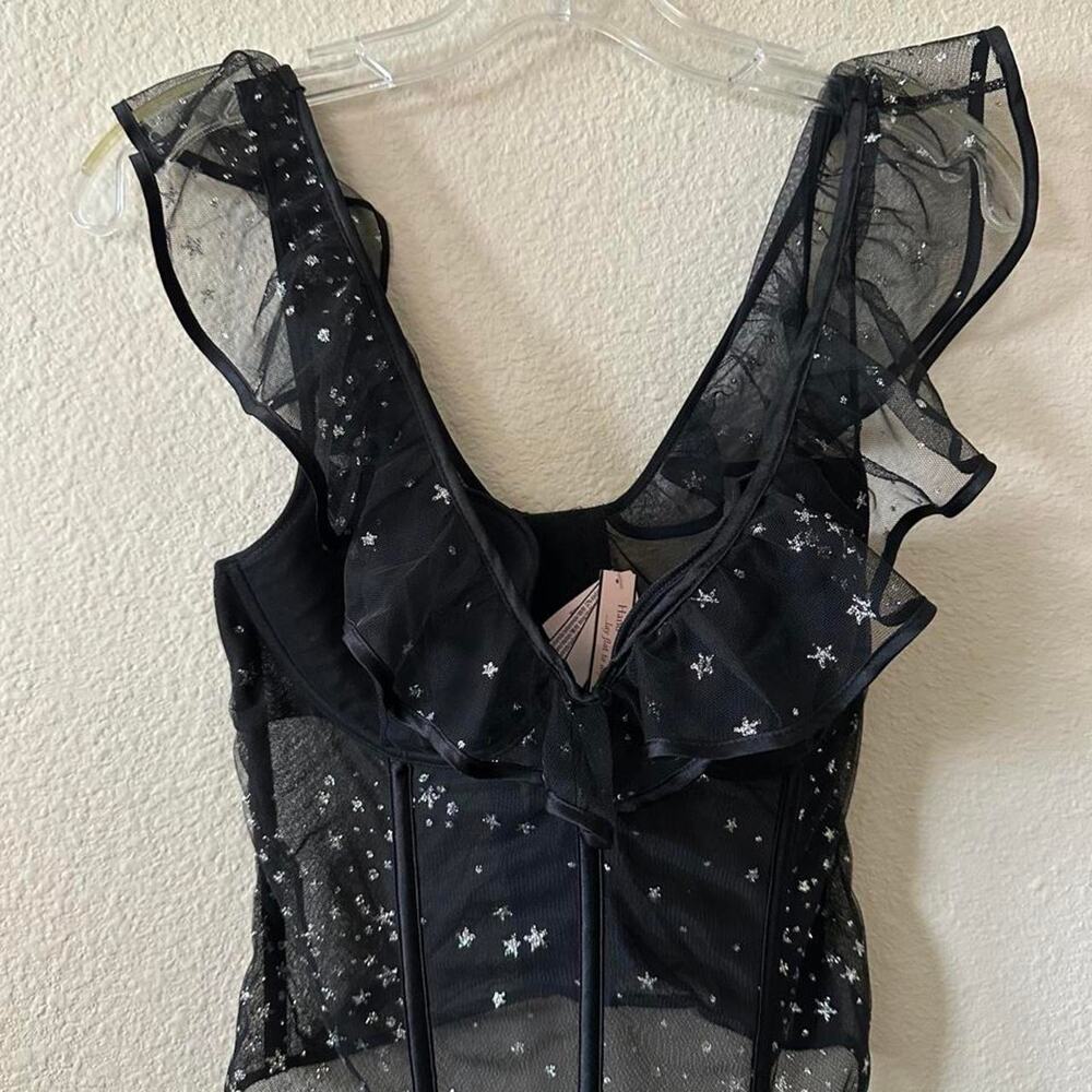 Victorias secret black corset top